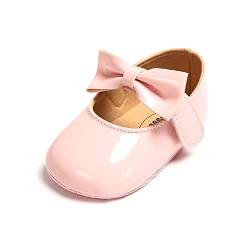 MASOCIO Baby Schuhe Mädchen Babyschuhe Lauflernschuhe Ballerinas Kleinkind 3 Shoes Prinzessin Größe 18 0-6 Monate Rosa von MASOCIO