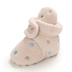 MASOCIO Baby Winterschuhe Junge Mädchen Babyschuhe Winter Baby Boots Hausschuhe Stiefel Winterstiefel Schuhe Beige Größe 19 6-12 Monate von MASOCIO