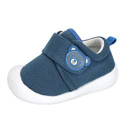 MASOCIO Babyschuhe Junge Lauflernschuhe Jungen Baby Schuhe Jungen Lauflern Größe 22 Navy Blau (Herstellergröße: CN 17) von MASOCIO