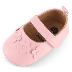 MASOCIO Babyschuhe Mädchen Baby Schuhe Lauflernschuhe Ballerinas 1 Jahr Kleinkind Shoes Prinzessin Größe 19 6-12 Monate Rosa von MASOCIO