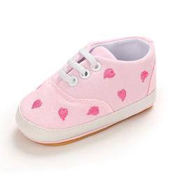 MASOCIO Babyschuhe Mädchen Lauflernschuhe Sneaker Baby Schuhe Anti-Rutsch Größe 20 12-18 Monate Pink von MASOCIO