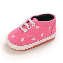 MASOCIO Babyschuhe Mädchen Lauflernschuhe Sneaker Baby Schuhe Anti-Rutsch Größe 20 12-18 Monate Rose von MASOCIO