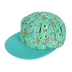 MASOCIO Cap Kinder Jungen Mädchen Baseball Kappe Kleinkind Trucker Caps Snapback Basecap Cappy Hut Alter 4-7 Jahre Grün von MASOCIO