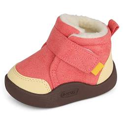 MASOCIO Winterschuhe Baby Boots Stiefel Winter Babyschuhe Mädchen Hausschuhe Kleinkind Winterstiefel Schuhe 6-12 Monate Rosa Größe 18 (Herstellergröße: CN 15) von MASOCIO