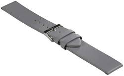 MAST MILANO Uhrenarmband aus Leder für Herren 20 mm mit silberner Schließe grau von MAST MILANO