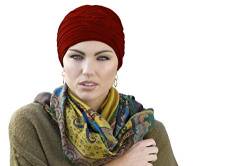 MASUMI Primrose - Damen Mütze für Chemotherapie, Krebspatienten und Frauen mit Haarausfall - Geschenkidee (Rosenrot) von MASUMI