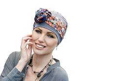 MASUMI Yanna - Damen Mütze für Chemotherapie, Krebspatienten und Frauen mit Haarausfall - Turban-Stil - aus Bambus (Steingrau/Allora) von MASUMI