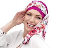Masumi - Bambus-Kopfbedeckung Chemo Damen | Dünne Mütze Damen Geschenke Für Frauen Mit Chemo oder Alopezie Haarausfall - Yanna (violett - Einheitsgröße) von MASUMI