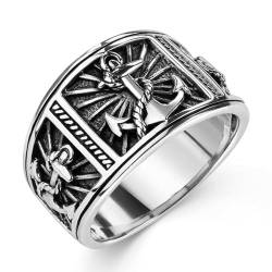 Materia Breiter Ring Silber 925 Herren maritim SR-4-57 von MATERIA by Matthias Wagner