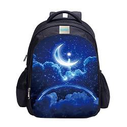 Fußball-Rucksack für Jungen, Fußball-Druck, Rucksack, cooles Fußball-Muster, Schultasche, Galaxy Rucksack 17, One_Size, Rucksack Rucksäcke von MATMO