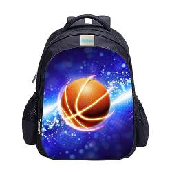 MATMO Fußball Rucksack für Jungen, Fußball Druck Rucksack Coole Fußball Muster Schultasche, Basketball Rucksack 23-15, One_Size, Cartoon, Einheitsgröße von MATMO