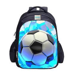 MATMO Fußball Rucksack für Jungen, Fußball Druck Rucksack Coole Fußball Muster Schultasche, Fußball Rucksack 23-11, One_Size, Cartoon von MATMO