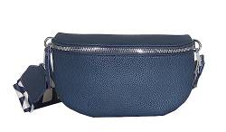 Bauchtache Damen stylisch Umhängetasche Hüfttasche Bodybag Gürtel Crossbody Bag Schultertasche mit Verstellbaren Gurt 25 (Blau, S / 23 x 14 x 7 cm) von MATY FASHION