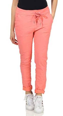 MATY FASHION Damen Freizeithose Stylisch Elegant Chino Stretchhose 3 (Orange) von MATY FASHION