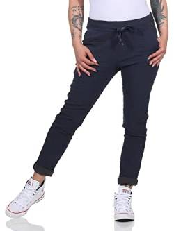 MATY FASHION Damen Hose Stretch Sweatpants Sommer Jogginghose für Freizeit Boyfriend Baggyhose (as3, Numeric, Numeric_36, Numeric_40, Regular, Regular, Dunkelblau) von MATY FASHION