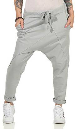 MATY FASHION Jogginghose Damen Sweat Pants Trainingshose Baggy BoyfriendStyle 04 (Baumwolle, Hellgrau) von MATY FASHION