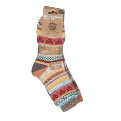 MATY FASHION Wollsocken Damen warme bunt gemischt Wintersocken Kuschelweiche Strümpfe 166 (35-38, Bunt gemischt) von MATY FASHION