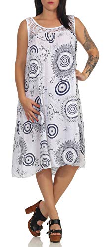 MATY FASHION angesagtes Sommerkleid Strandkleid Maxikleid Freizeitkleid 48 (36-42, Weiß) von MATY FASHION