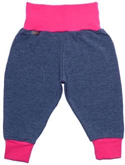 MAUALA Babyhose 50-104 (74, Jeansblau-Magenta) von MAUALA