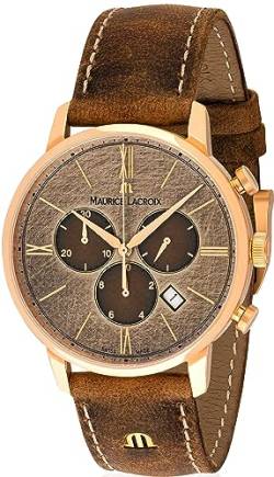 Maurice Lacroix Damen analog Schweizer Quarzwerk Uhr mit Leder Armband EL1098-PVP01-210-1 von MAURICE LACROIX