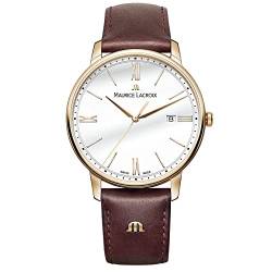 Maurice Lacroix Herren Analog Quarz Uhr mit Leder Armband EL1118-PVP01-112-1 von MAURICE LACROIX