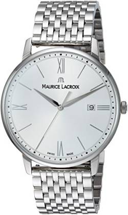 Maurice Lacroix Herren analog Swiss Quartz Uhr mit Edelstahl Armband EL1118-SS002-110-2 von MAURICE LACROIX