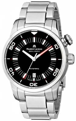 Maurice Lacroix PT6248-SS002-330 Armbanduhr, Silber/schwarz, Armband von MAURICE LACROIX