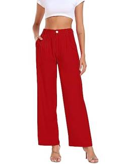 MAVIS LAVEN Frau Basics Hoher Bund Wide Leg Wide Leg Hose von MAVIS LAVEN