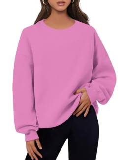 MAVIS LAVEN Übergroßes Damen-Sweatshirt mit Rundhalsausschnitt,Trendige Umstandsmode,mit Fleece gefütterte Dicke Pullover von MAVIS LAVEN
