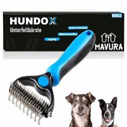 HUNDOX Unterfellbürste Unterwollbürste Entfilzung Fellpflege Hunde, Unterwoll Unterwolle Fellbürste Hundebürste Unterfellbürste von MAVURA