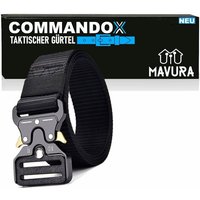 MAVURA Hüftgürtel COMMANDOX Taktischer Gürtel Militär Wandern Arbeit Gürtel mit Schwerlast Schnellverschluss Schnalle 3,8cm von MAVURA