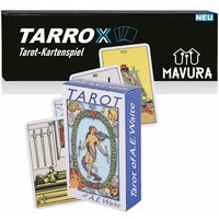 MAVURA Sammelkarte TAROX Tarot Karten Set Tarotkarten Orakel Mystic Magie, Orakelkarten legen für Anfänger 78Stk von MAVURA