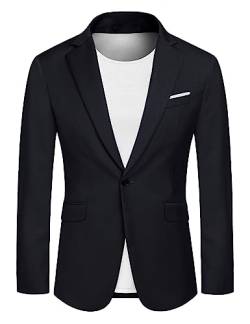 MAXMODA Freizeit Blazer Herren Sakko Slim Fit Jackett Sportlich Blazer Männer Modern blau s von MAXMODA