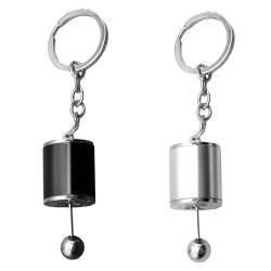 2 Stück Schalt-Schlüsselanhänger, kreativer Auto-Schalt-Schlüsselanhänger, mehrfarbiger Auto-Schaltring, Schlüsselanhänger aus Metalllegierung, verwendet für Taschen, Schlüssel, DIY-Anhänger, Unisex. von MAXQUU