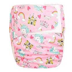 1 XL Erwachsene Stoffwindel Windel Harninkontinenz Tasche Wiederverwendbarer Einsatz Klettverschluss ABDL Age Play 26,7 Zoll bis 50,4 Zoll,D von MAXS