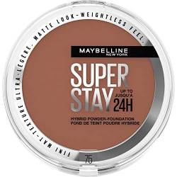 Maybelline New York 2-in-1 Puder Make-Up, Wasserfest und mattierend mit hoher Deckkraft, Super Stay Hybrid Powder Foundation, Nr. 75, 1 Stück von MAYBELLINE