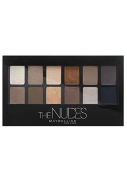Maybelline New York Lidschatten Palette, The Nudes Palette, 12 Farben von MAYBELLINE