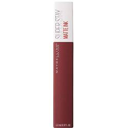 Maybelline New York Lippenstift, Super Stay Matte Ink, Flüssig, matt und langanhaltend, Nr. 50 Voyager, 5ml von MAYBELLINE