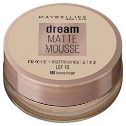 Maybelline New York Make Up, Dream Matte Mousse Make-Up, Mattierend, Nr. 26 Honey Beige von MAYBELLINE