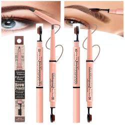 2 In 1 Double Ended Eyebrow Pencil With Replacement Tip,Micro Fill and Defines Brows,Natural Looking & Waterproof,Not Easy To Fade,Dual-Ended Eyebrow Pen (03+04) von MAYNUO
