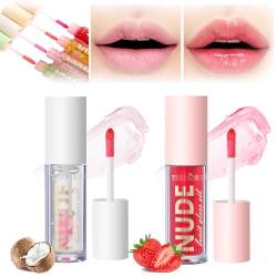 Veliria Pheromone Lip Gloss,Pheromone-Infused Arousal Gloss,Magic Color Changing Lip Oil,Fruit Flavoured Long Lasting Nutritious Moisturizer Lip Balm Lips (01+02) von MAYNUO