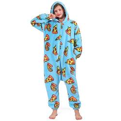 MAYSTEPPE Pyjamas Onesies Erwachsene Jumpsuit Unisex Tiere Halloween Kostüm Kleid Einteiler Schlafanzug Onesie Damen von MAYSTEPPE