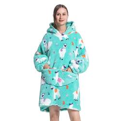 MAYSTEPPE Übergroßer Decken-Hoodie, tragbare Decke aus Sherpa-Fleece für Erwachsene, warm und gemütlich, riesige Kapuzendecke, Flauschiges Sweatshirt für Damen und Herren von MAYSTEPPE