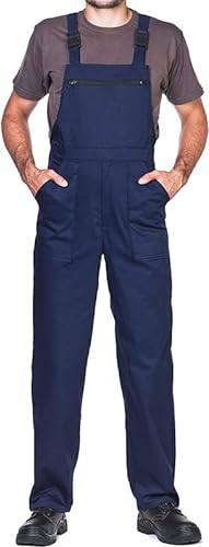 ProWear Arbeitslatzhose Herren Arbeitshose Latzhose, Dunkelblau, Gr.- L von MAZALAT work wear