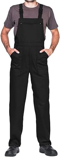 ProWear Arbeitslatzhose Herren Arbeitshose Latzhose, Schwarz, Gr.- XXL von MAZALAT work wear