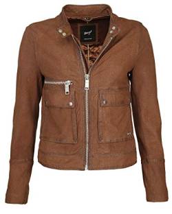 MAZE Damen Lederjacke Clermont Cognac L von MAZE