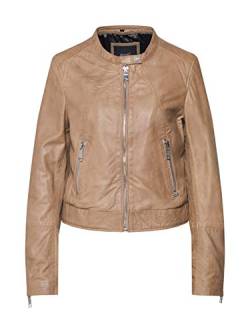 MAZE Damen Lederjacke Grenada Beige XS von MAZE