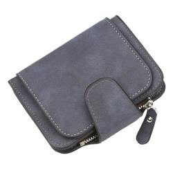 MBACODAI Brieftasche Damen Kurze Geldbörse mit Schnalle, geschliffenes Leder, Münzbörse, Mini-Geldbörsen for Damen (Color : 7) von MBACODAI