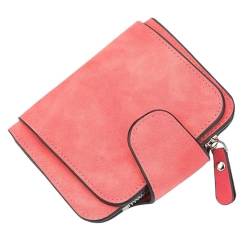 MBACODAI Brieftasche Damen Kurze Geldbörse mit Schnalle, geschliffenes Leder, Münzbörse, Mini-Geldbörsen for Damen (Color : 8) von MBACODAI