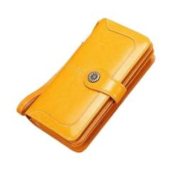 MBACODAI Lange Frauen Brieftasche Leder Zipper Münzfach Drucken Weibliche Brieftasche Multifunktionale Karte Halter Frauen Geldbörse (Color : 3) von MBACODAI